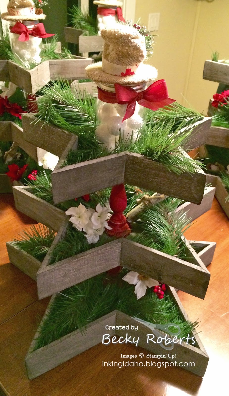 Inking Idaho Star Centerpieces