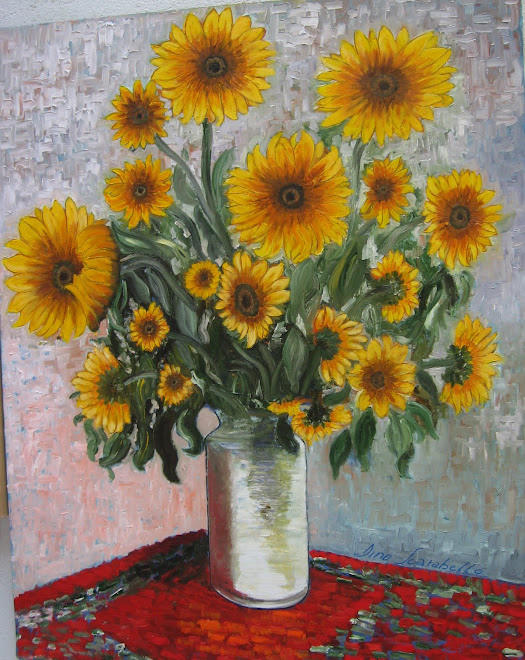 Vaso di girasoli