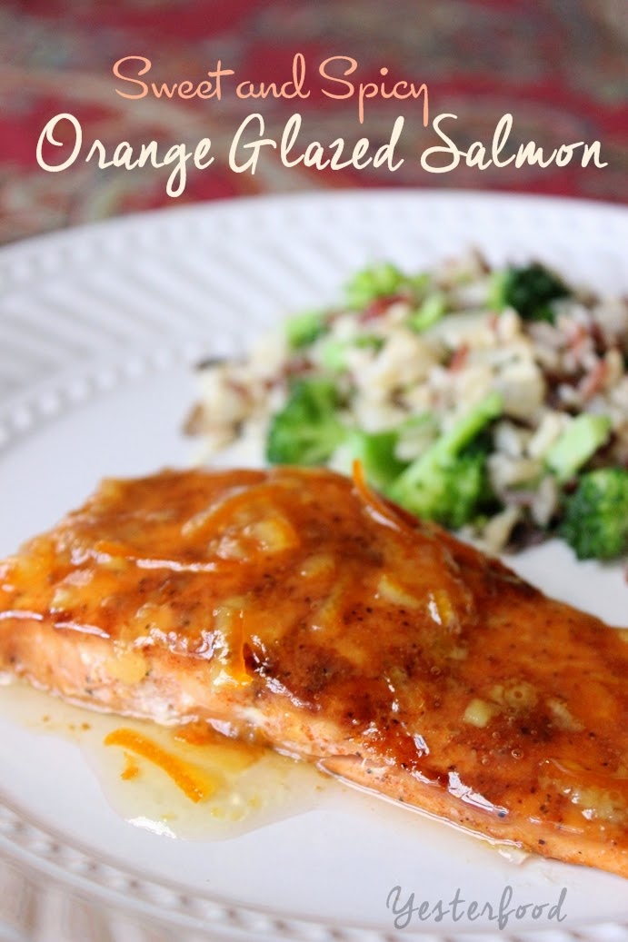 Yesterfood Sweet and Spicy Orange Glazed Salmon