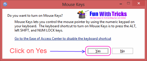 Use keyboard as mouse in Windows