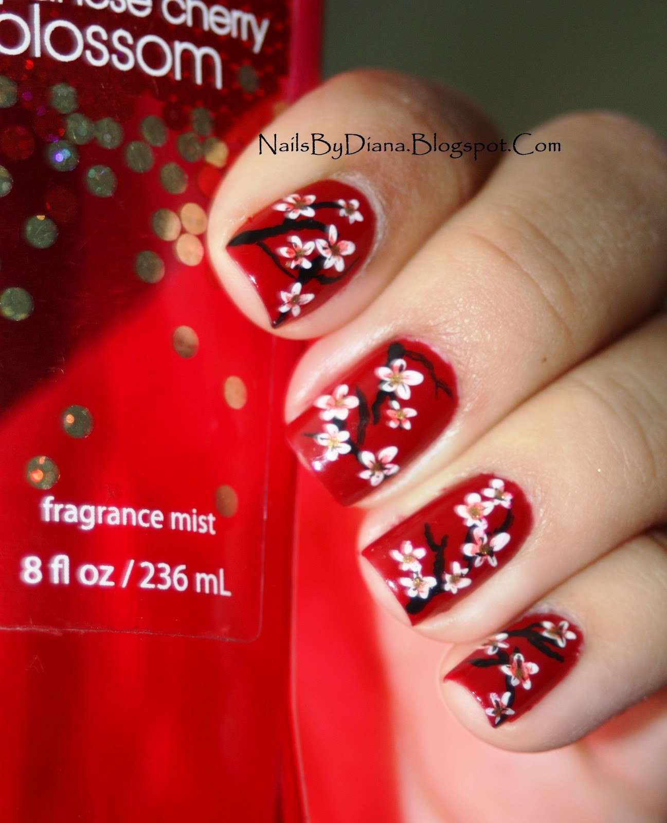 NailsByDiana: Japanese Cherry Blossoms