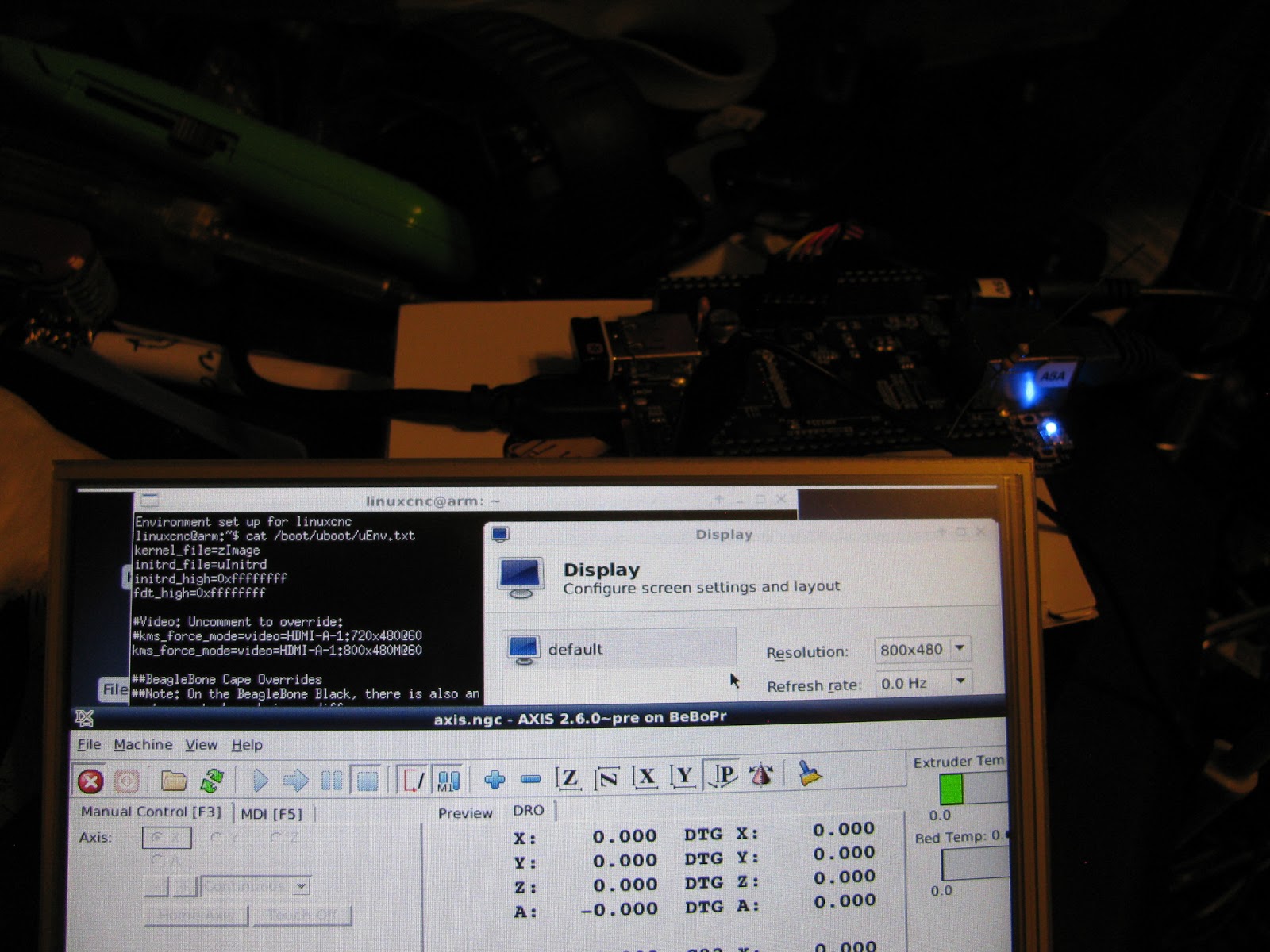 Machinekit Blog Custom HDMI Resolution