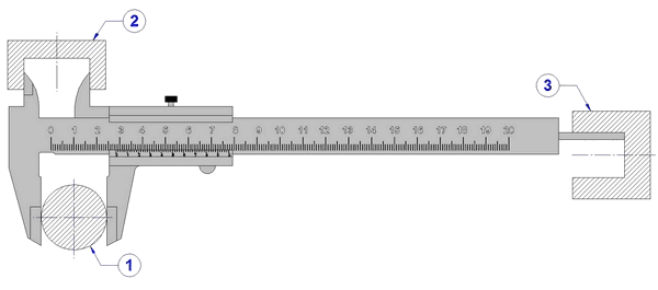 tolok tinggi vernier