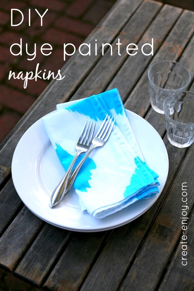 Twostep painted dye napkins for summer / Create / Enjoy