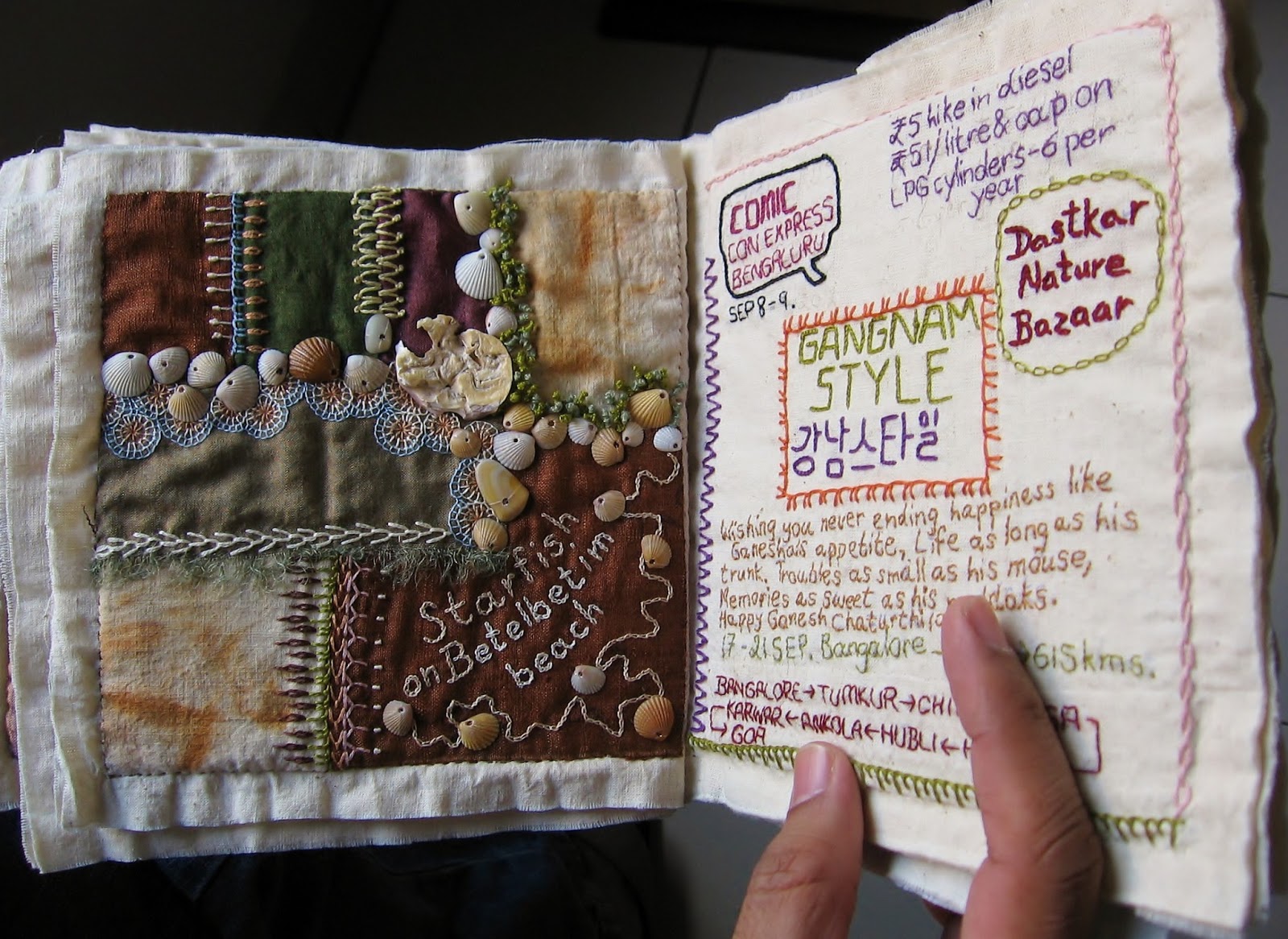 Million Little Stitches The Crazy Quilt Journal
