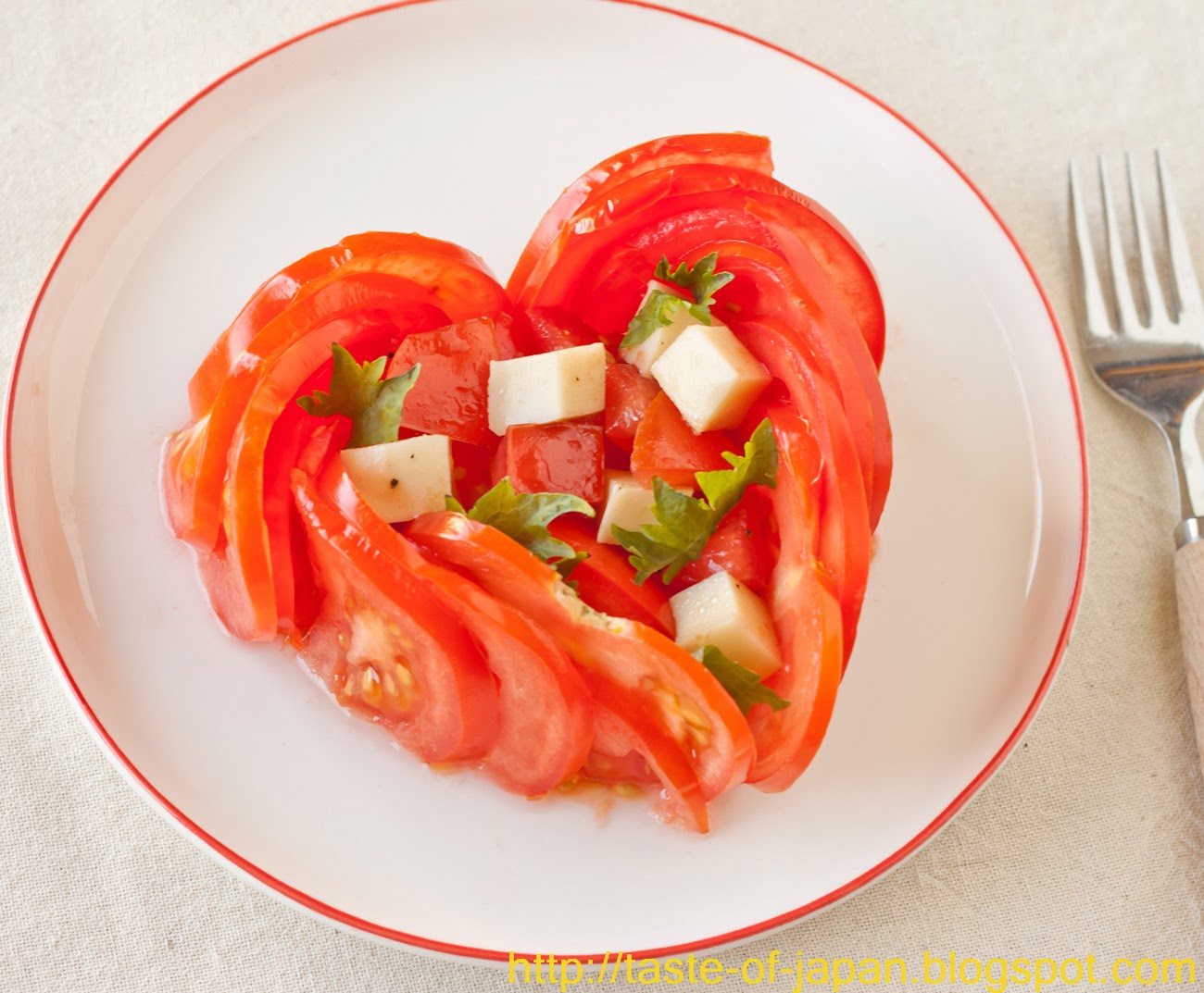 Spice Up Your Life With a Taste of Japan Valentine Tomato Salad