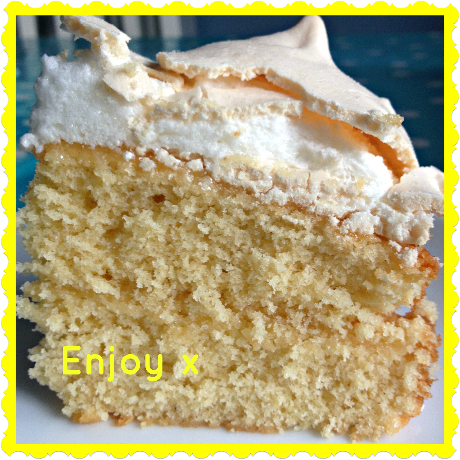 Lemon Meringue Sponge Cake Recipe