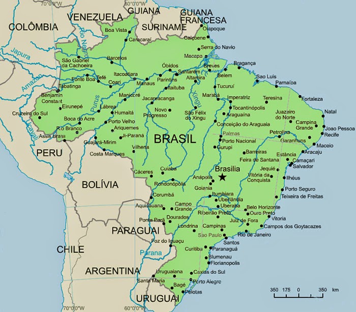 Resultado de imagen de brasil mapa