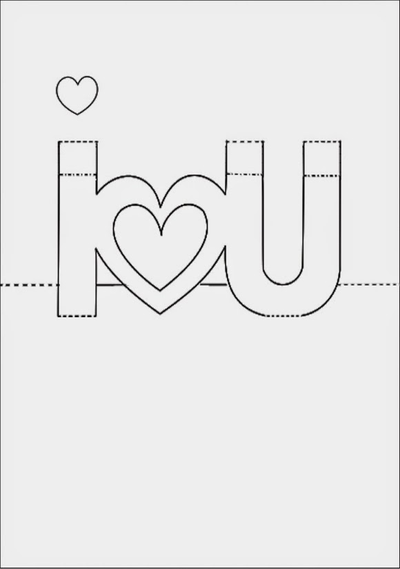 Hướng dẫn làm thiệp 3D - I love you