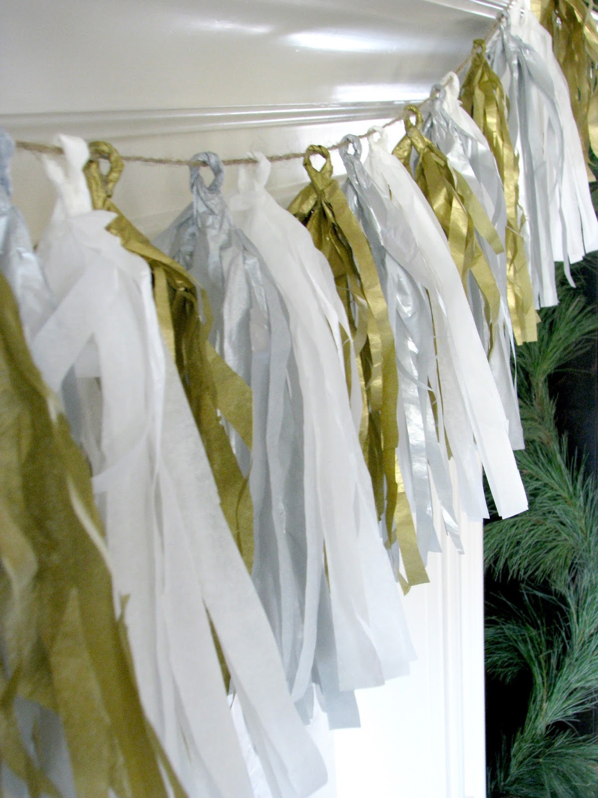 How to Create a Metallic Tissue Paper Tassel Garland Life Love Larson