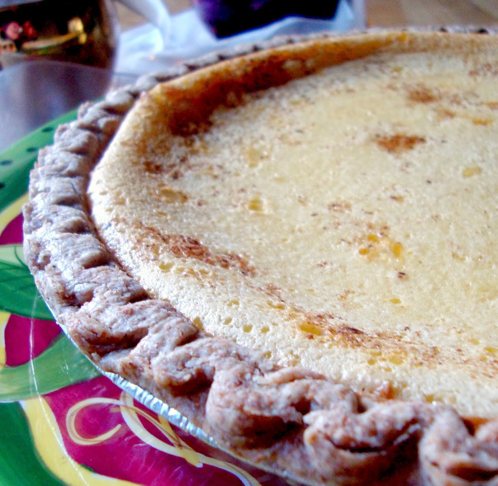 Food Floozie Eggnog Custard Pie for a Merry, Mary Christmas!