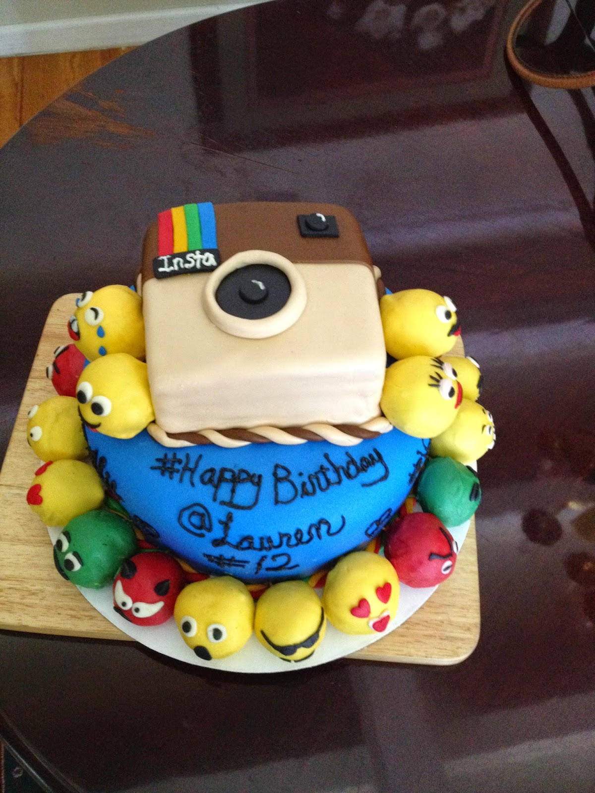 Scrapping with Friends: Lauren's Instagram Birthday Cake
