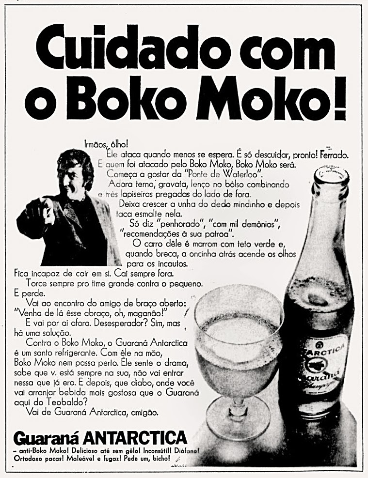 boko moko; 1971; os anos 70; propaganda na década de 70; Brazil in the 70s, história anos 70; Oswaldo Hernandez;