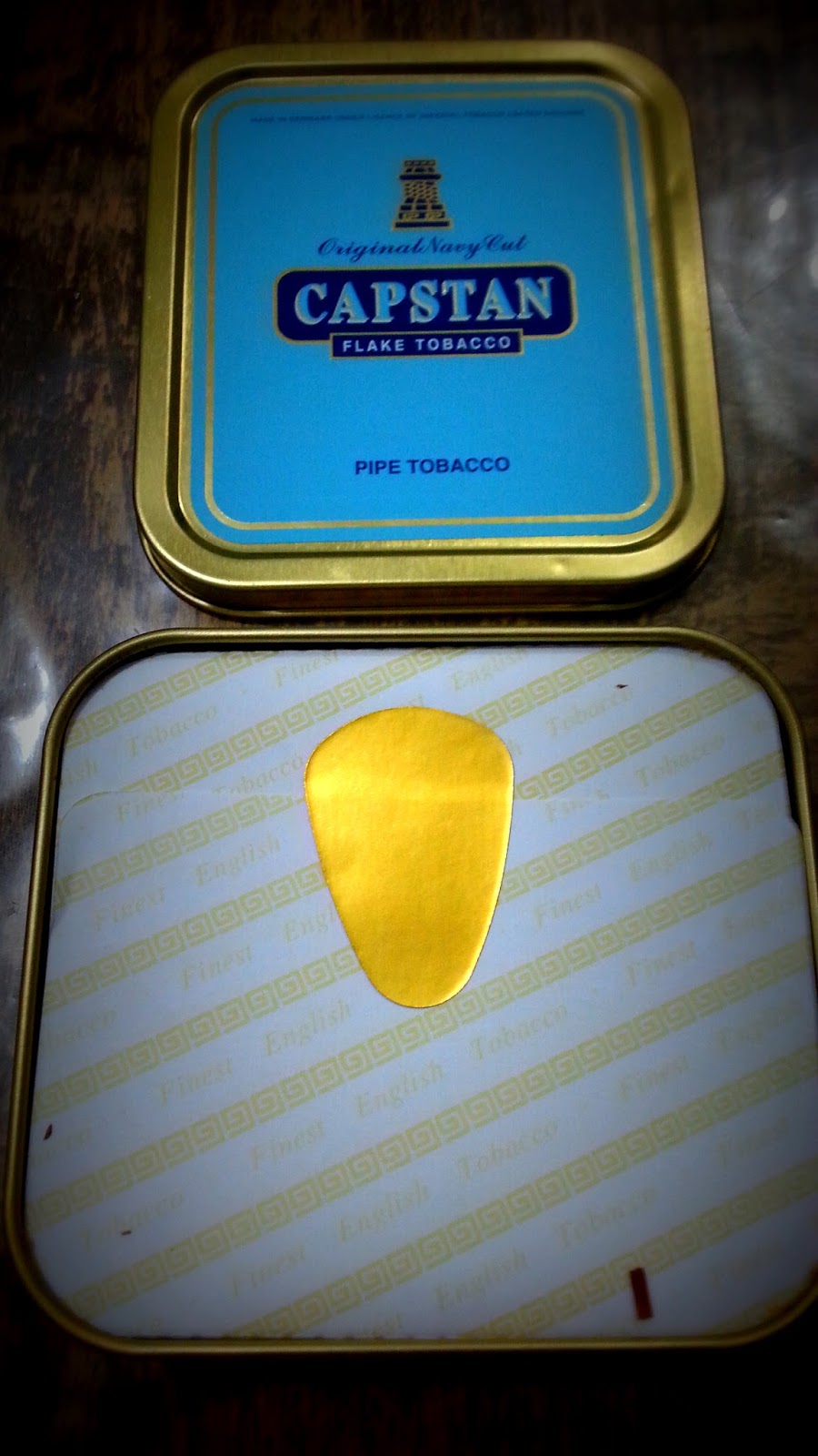 Sabor de Tabaco Tabaco Capstan Flake Original Navy Cut abrindo a lata!