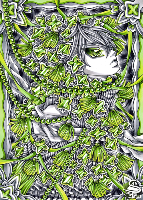 09-Sea-of-Jade-Sandra-Filipova-DarkSena-Manga-Black-and-White-and-Colour-Detailed-Drawings-www-designstack-co