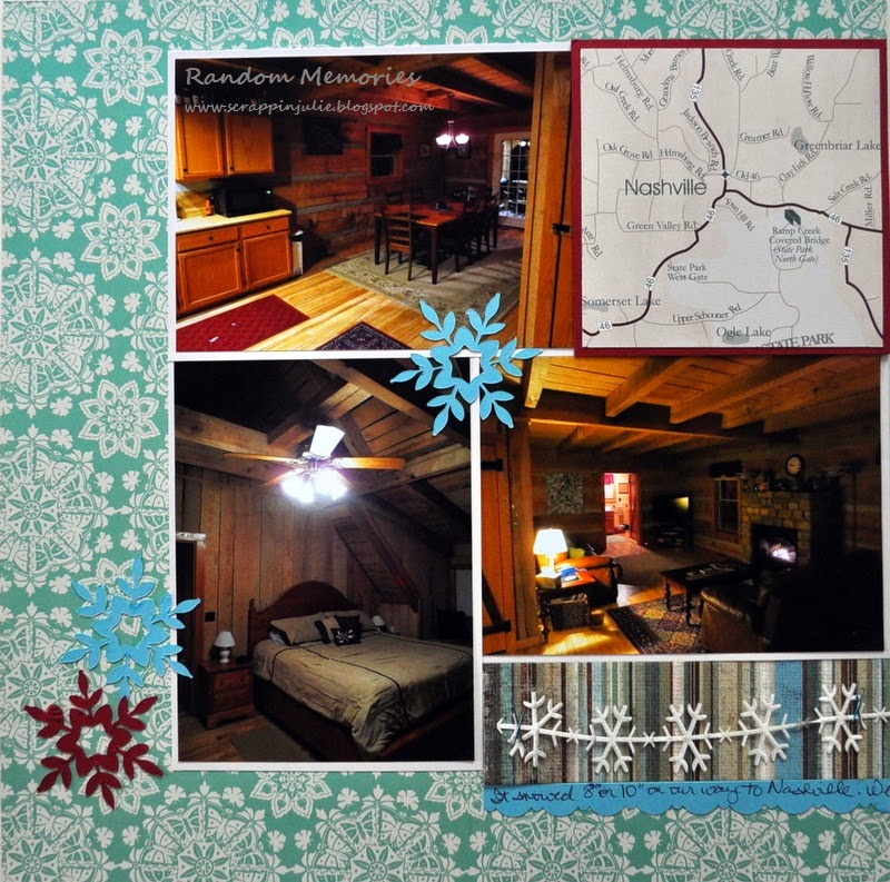 Random Memories Two Page Scrapbook Layout Nashville, Indiana