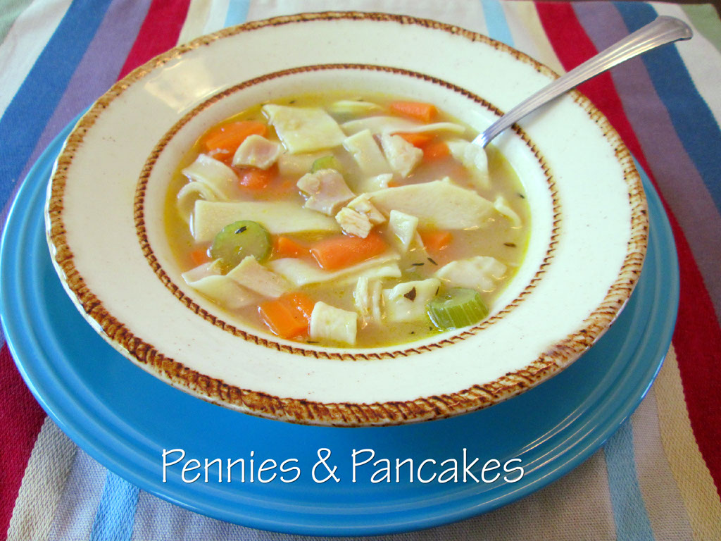 Pennies & Pancakes: Favorite Chicken Noodle Soup ($0.35 per cup)