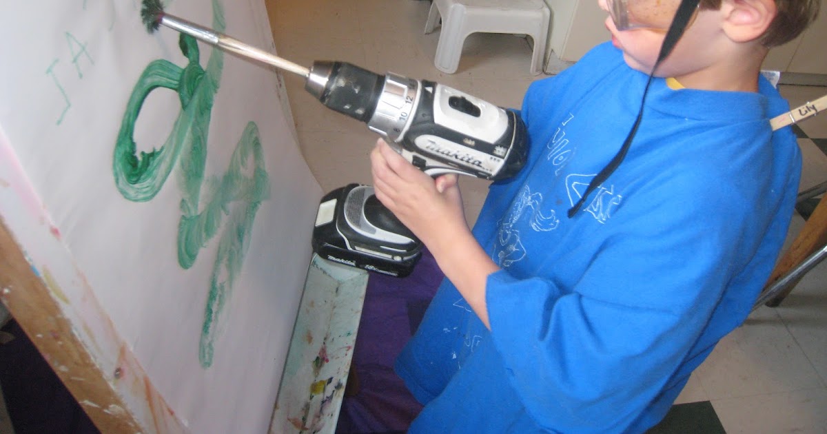 Growing Greenies Painting With Power Tools!