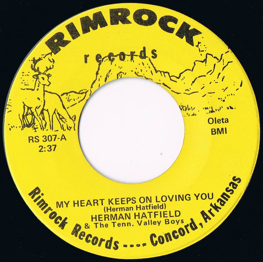 Arkansas 45rpm Records Rimrock