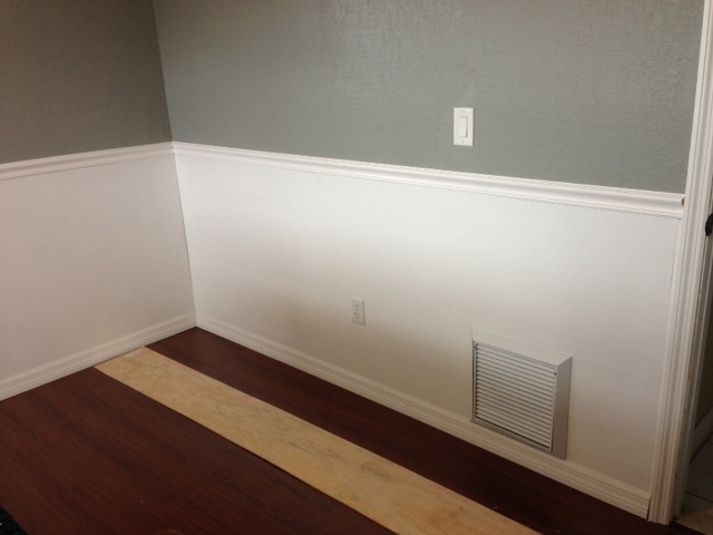 Good Chair Rail Over Paneling Part - 12: ... Height Or On Top Of The Paneling, If You Want To Stick With Height Of The Paneling Itself. We Thought Things Would Looks More Seamless If We Installed ...
