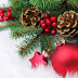 Dennenappels en kerst takken