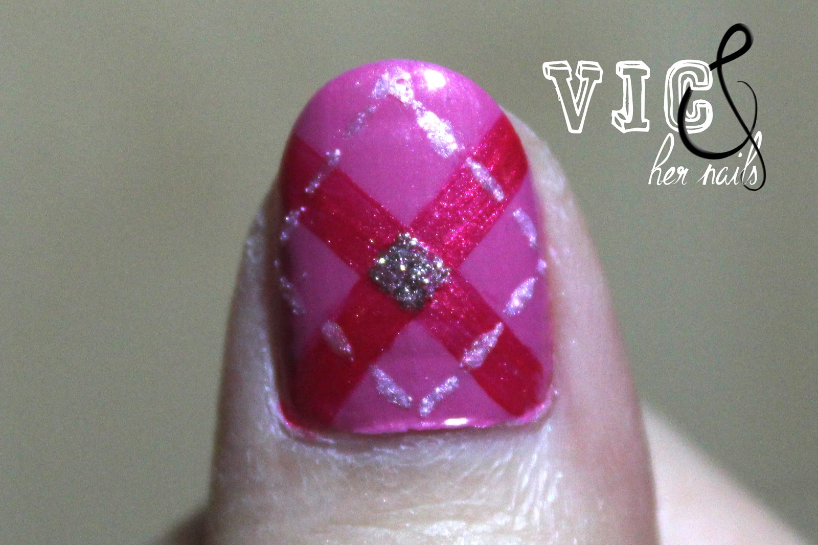 Vic and Her Nails: Pink Bling