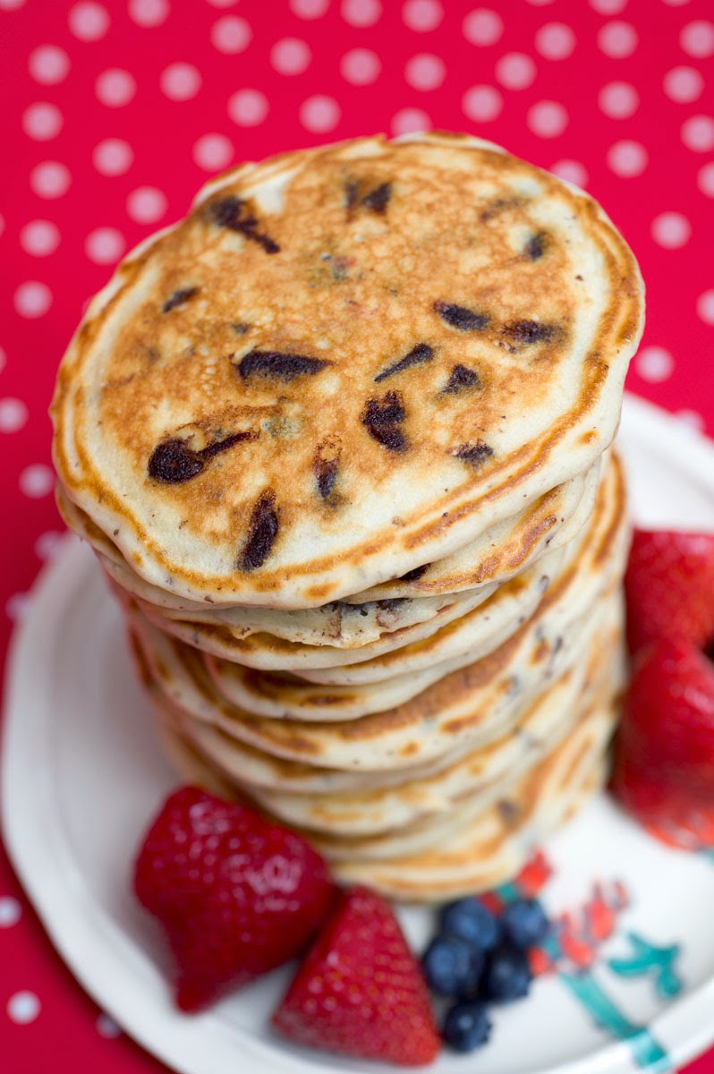 Chocolate Chip Buttermilk Pancakes