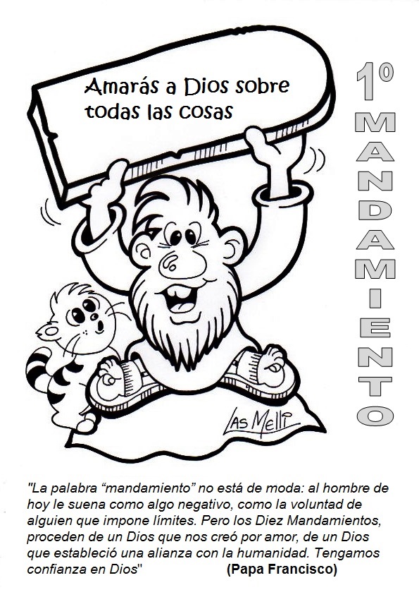 Los Diez Mandamientos Para Colorear Los Diez Mandamientos Para Colorear