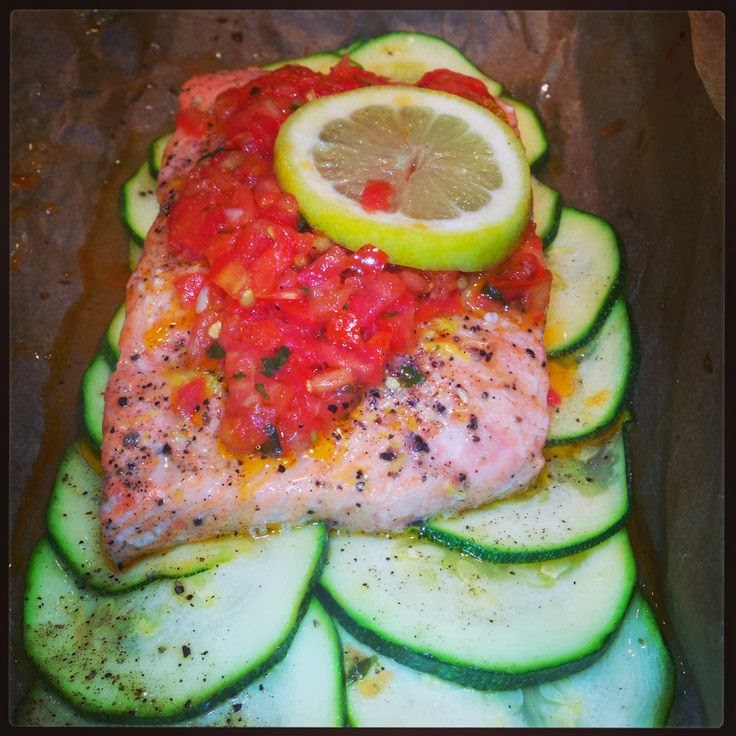 Boots Up Y'all Bruschetta Salmon & Zucchini