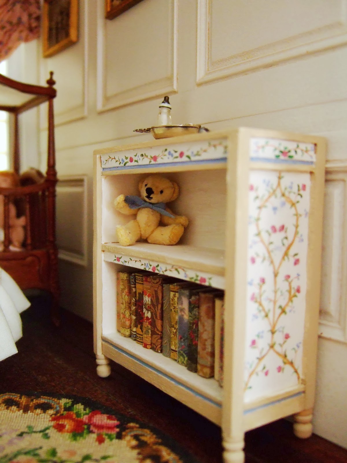 Wasting Gold Paper A Painted Bookcase for the Nursery