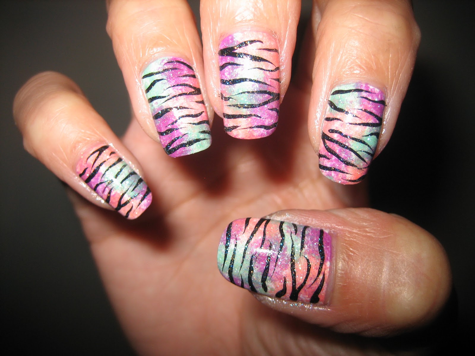 8. Zebra Nail Designs with Hearts - wide 8