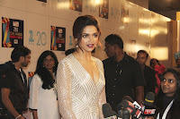 hot and sexy Deepika, Padukone, at, Zee, Cine, Awards, 2013, low neck dress, cleavage show,