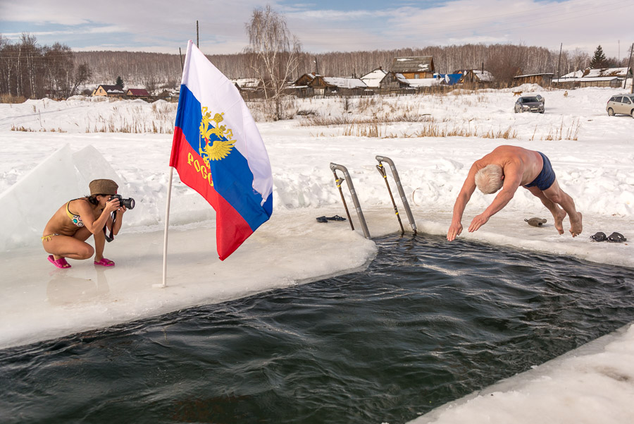 Сто метров с моржами Миасса