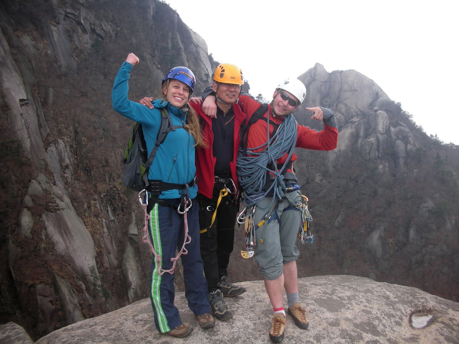 Learning to Rock Climb at Bukhan Mountain, Seoul Koreabridge