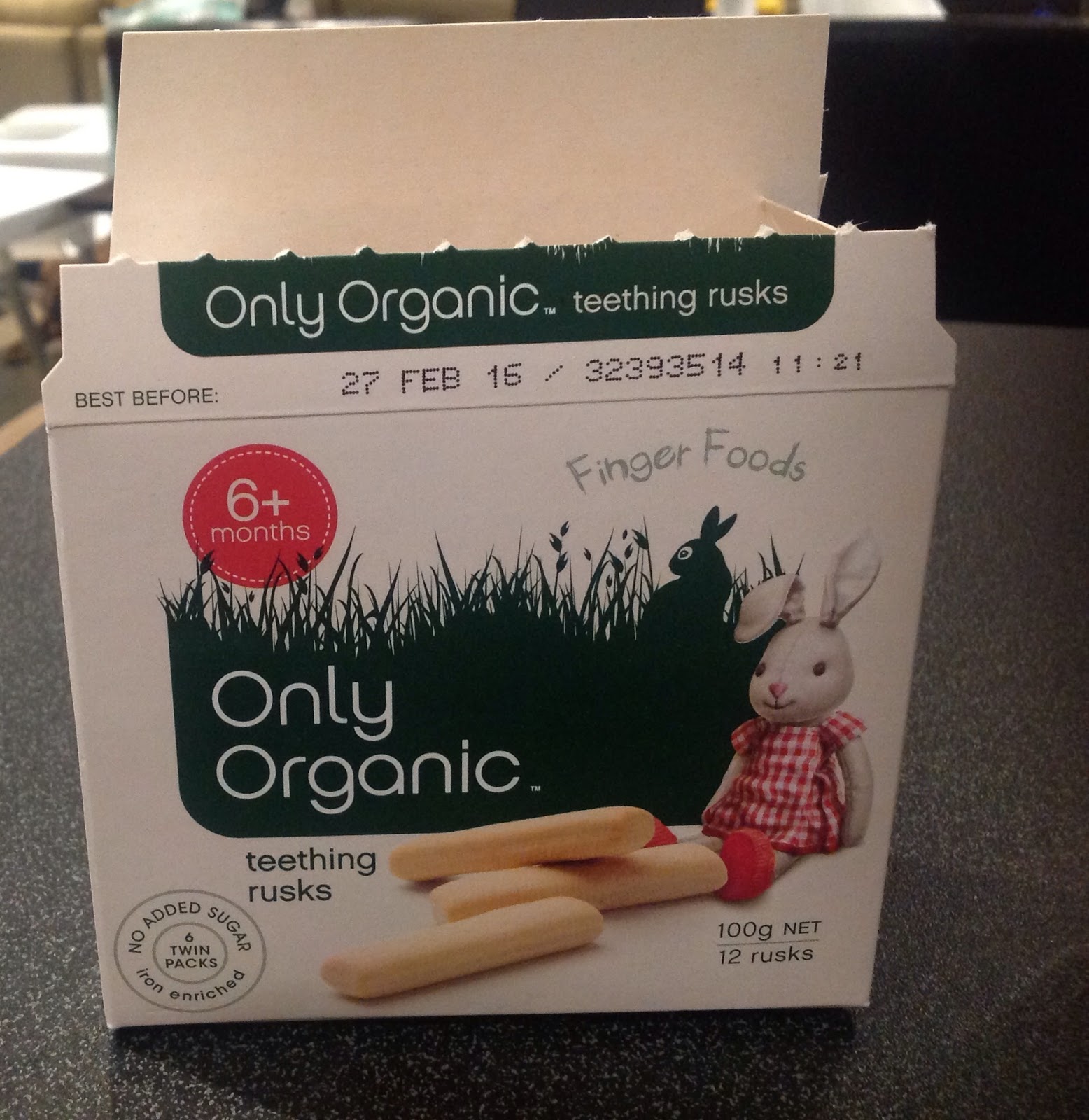 organic teething rusks