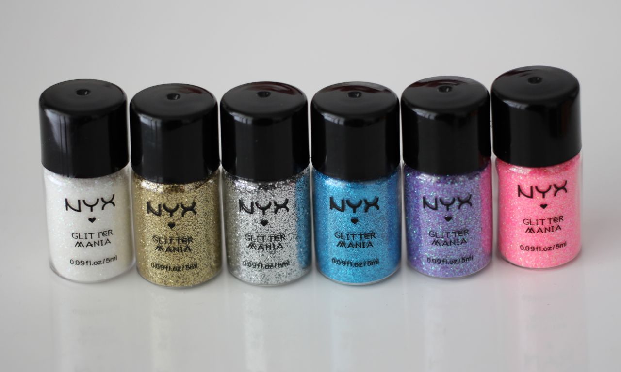 MakeupMarlin NYX Ultra Pearl Mania, Glitter Mania, Glitter On The Go