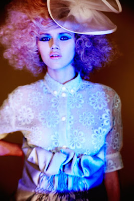 pastel hair, pink and purple hair, anna ilynstka model, fashion and beauty photographer nyc