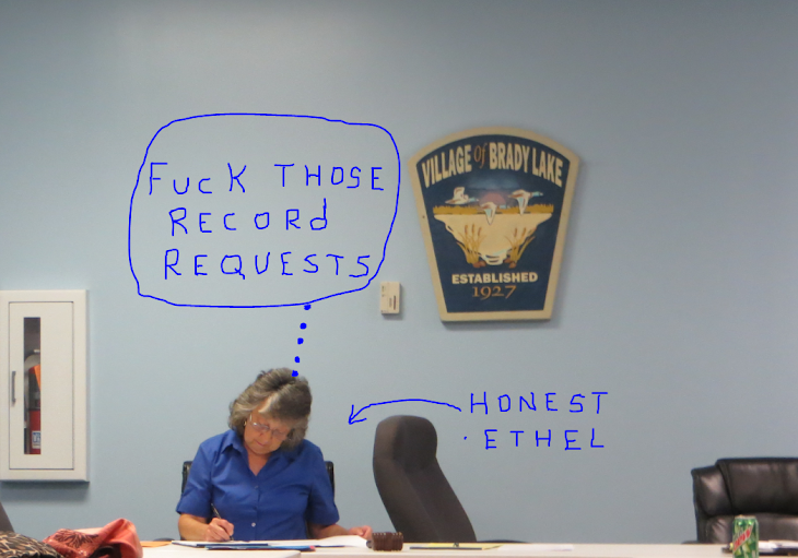 Here's the real boss of Brady Lake Village hall,Honest Ethel Nemeth.
