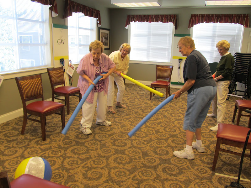Garden Way Retirement Community Noodle Hockey