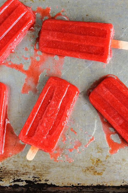 Strawberry Lime Pops | The Chef Next Door