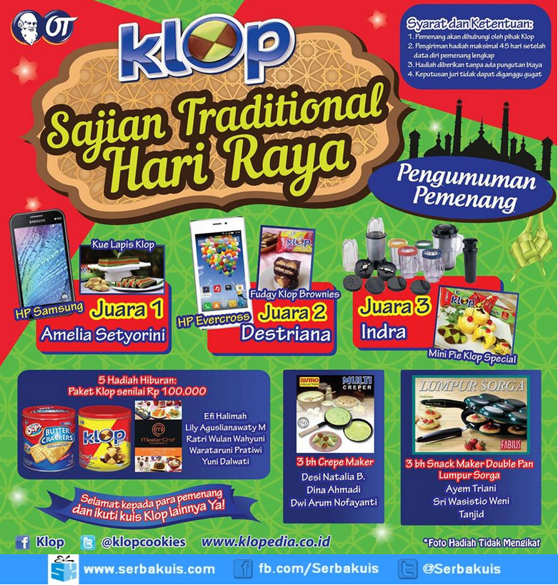 Pemenang KLOP Sajian Traditional Hari Raya Pemenang KLOP Sajian Traditional Hari Raya
