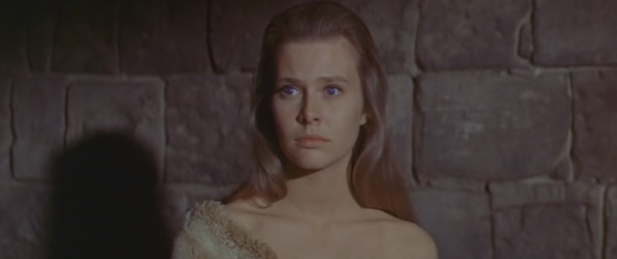 Zebradelic Rosemary Forsyth in The War Lord