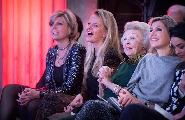 King Willem Alexander and Queen Maxima, Princess Beatrix, Princess Mabel, Princess Laurentien and Prince Constantijn of the Netherlands