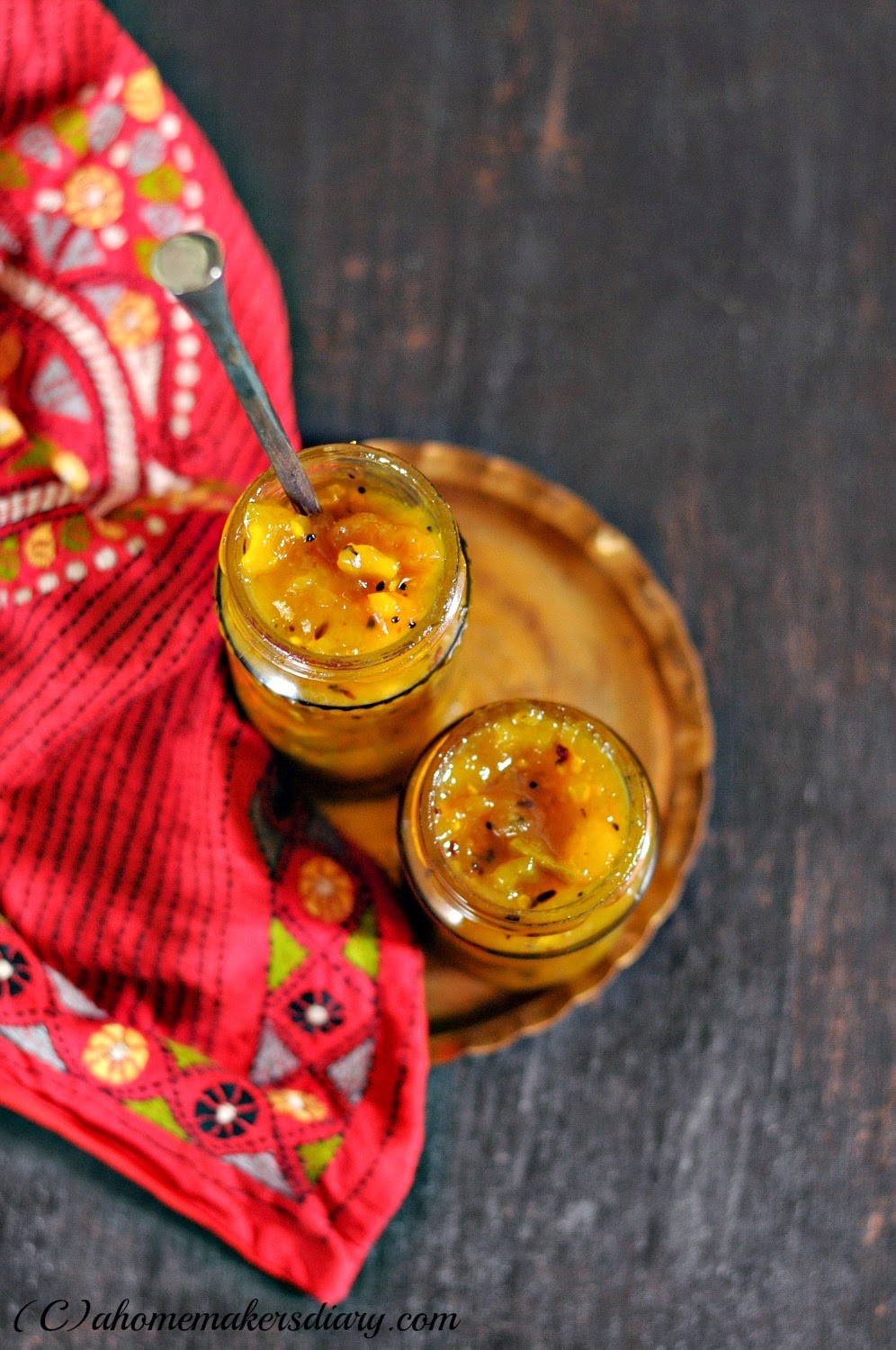 Mango Chutney (sweet, sour and spicy) / Relish - A Homemaker's Diary