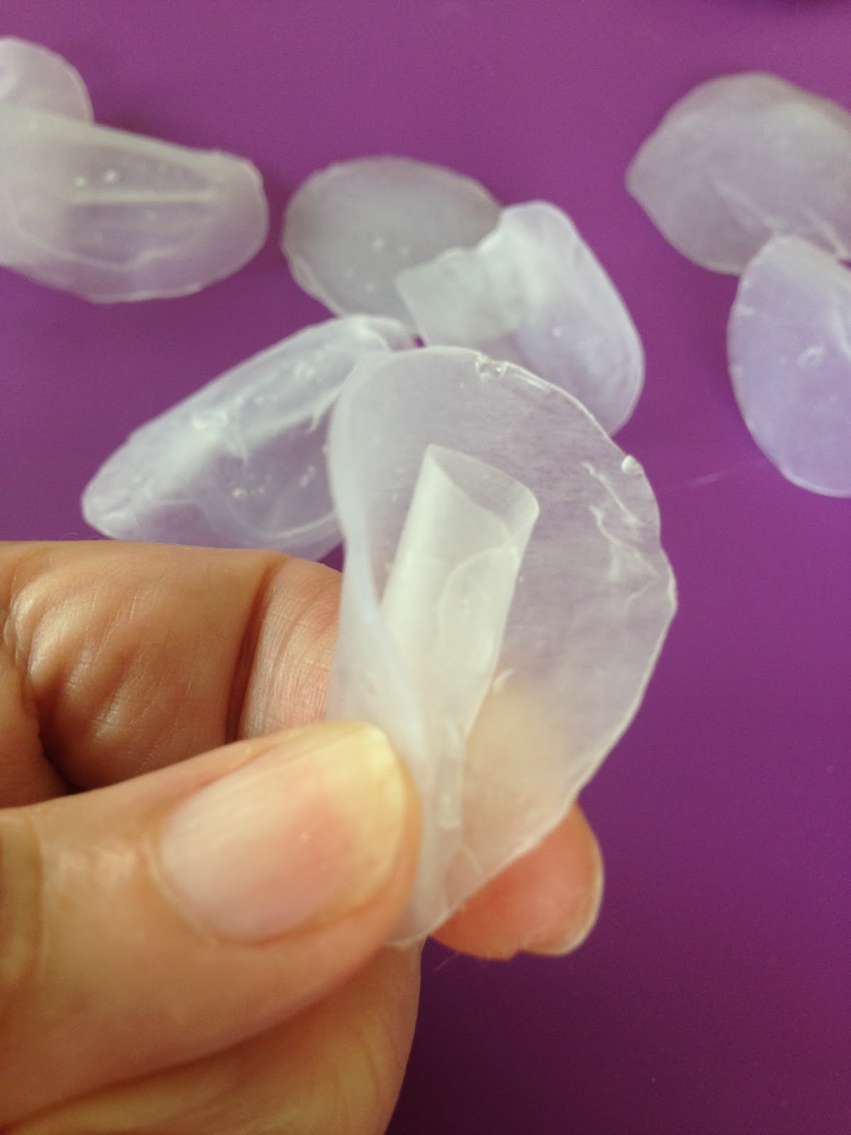 Purple Hues and Me Flowers Made of Hot Glue DIY