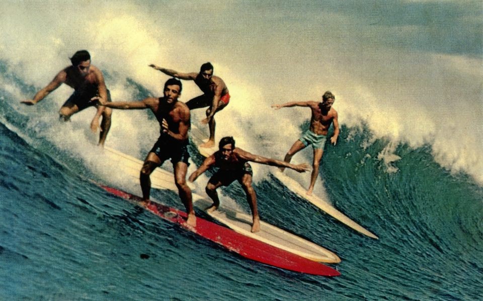 Turn On It, Tune Out, Drop In Haleiwa, Hawaii 1960's Postcard