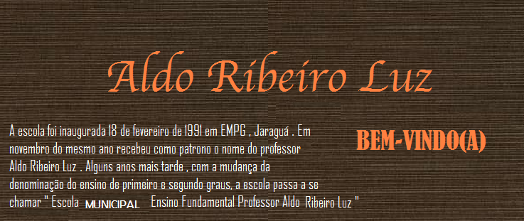 Emef ProfºAldo Ribeiro Luz