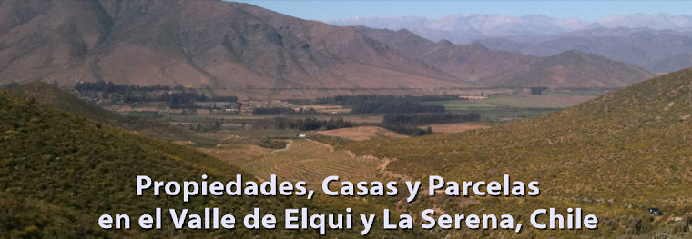 Propiedades, Casas, y Parcelas en El Valle de Elqui y La Serena, Chile