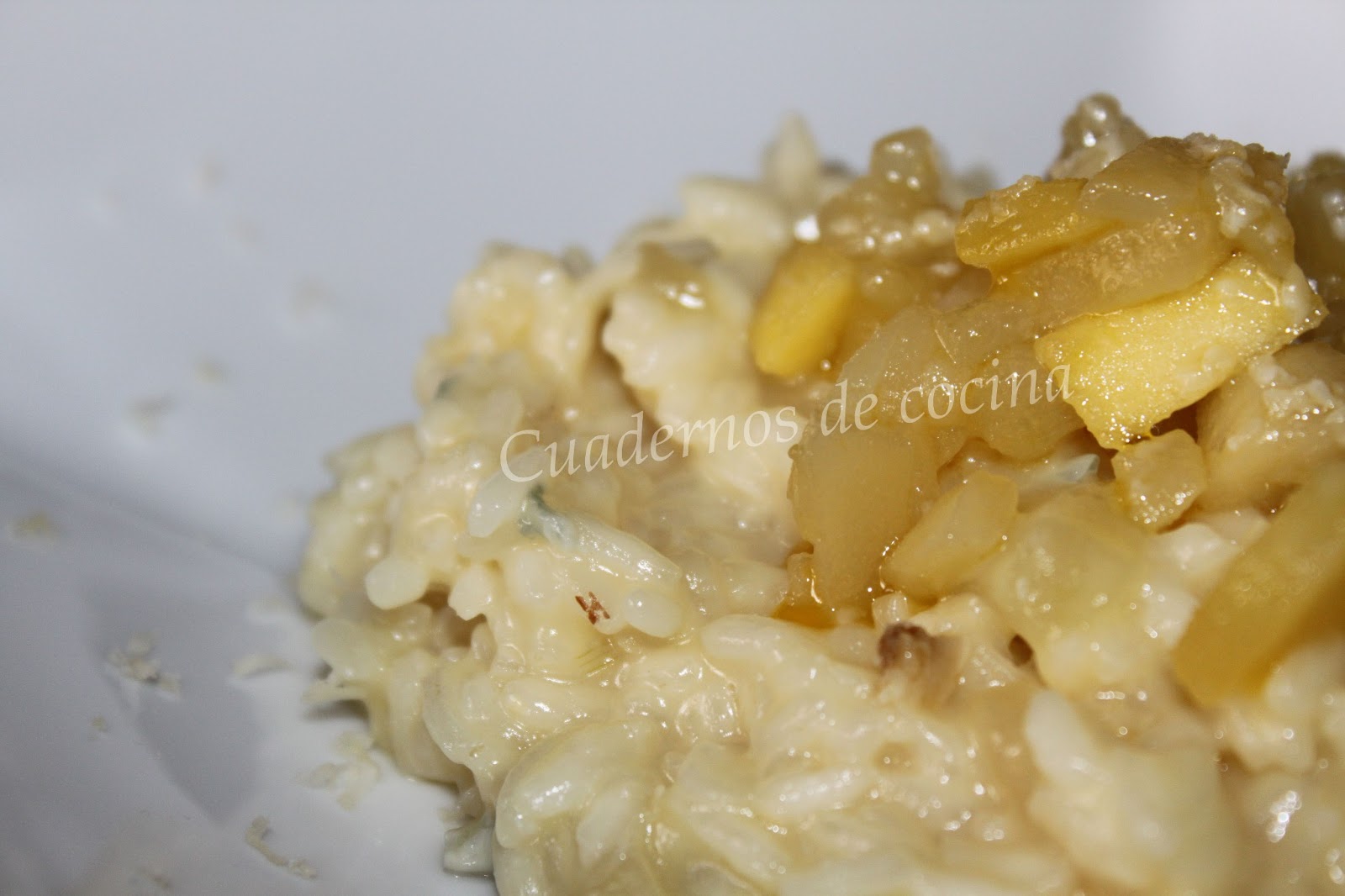 Cuadernos de cocina Risotto de pera, manzana y