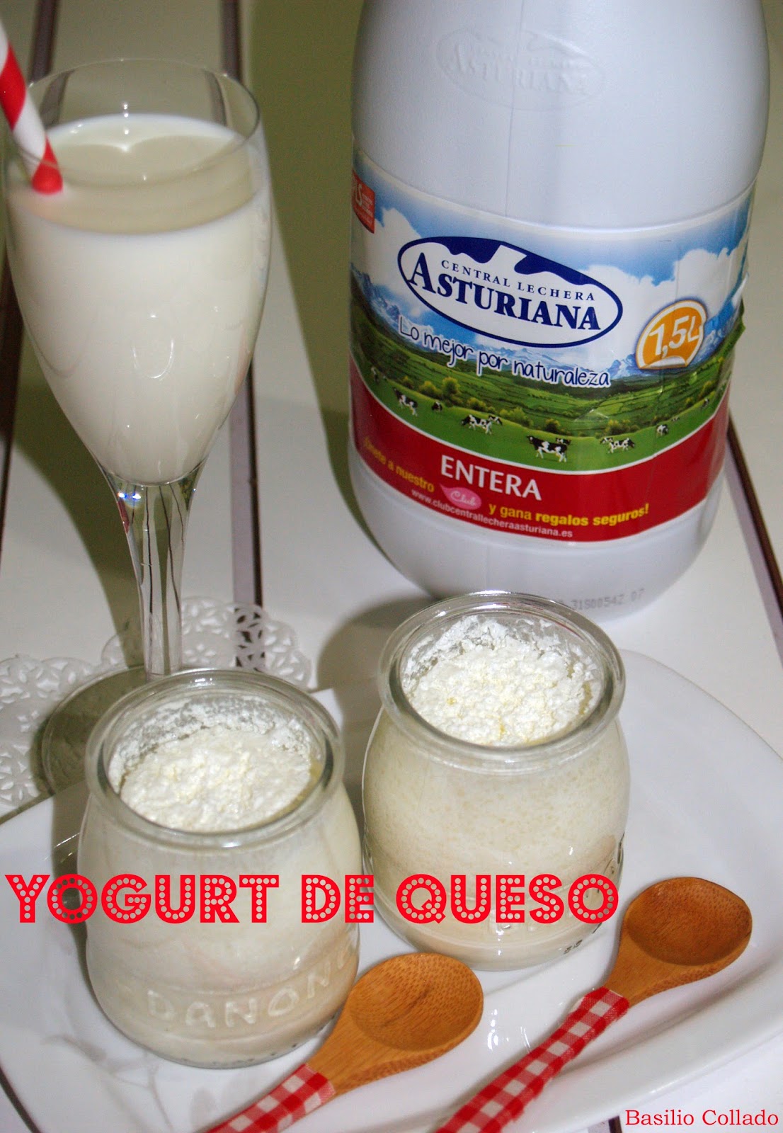 Yogurt de Queso de Basilio. Cocina sana TS La Cocina Typical Spanish